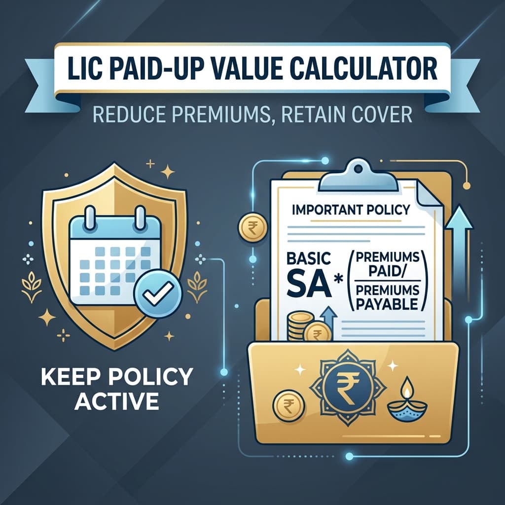 LIC Paid-Up Value Guide and Calculator Banner