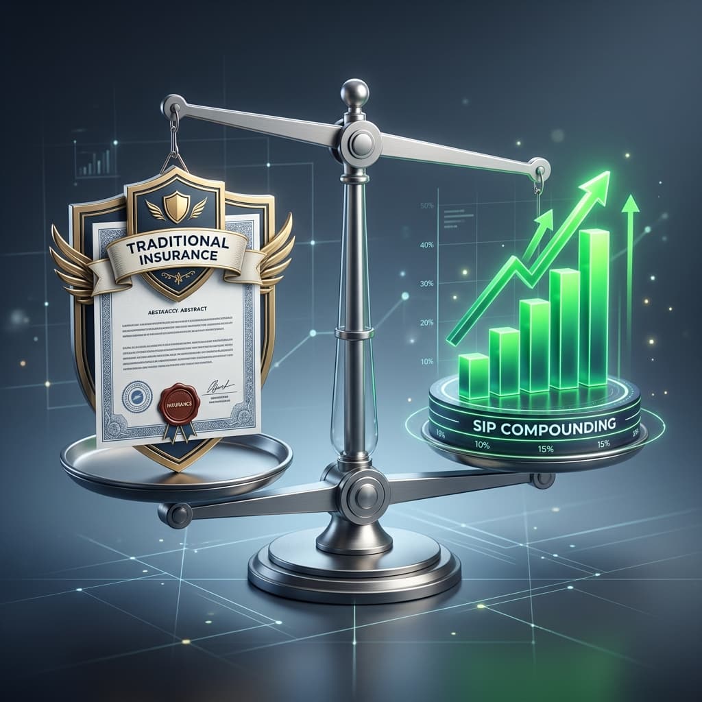 LIC vs SIP head-to-head comparison scale